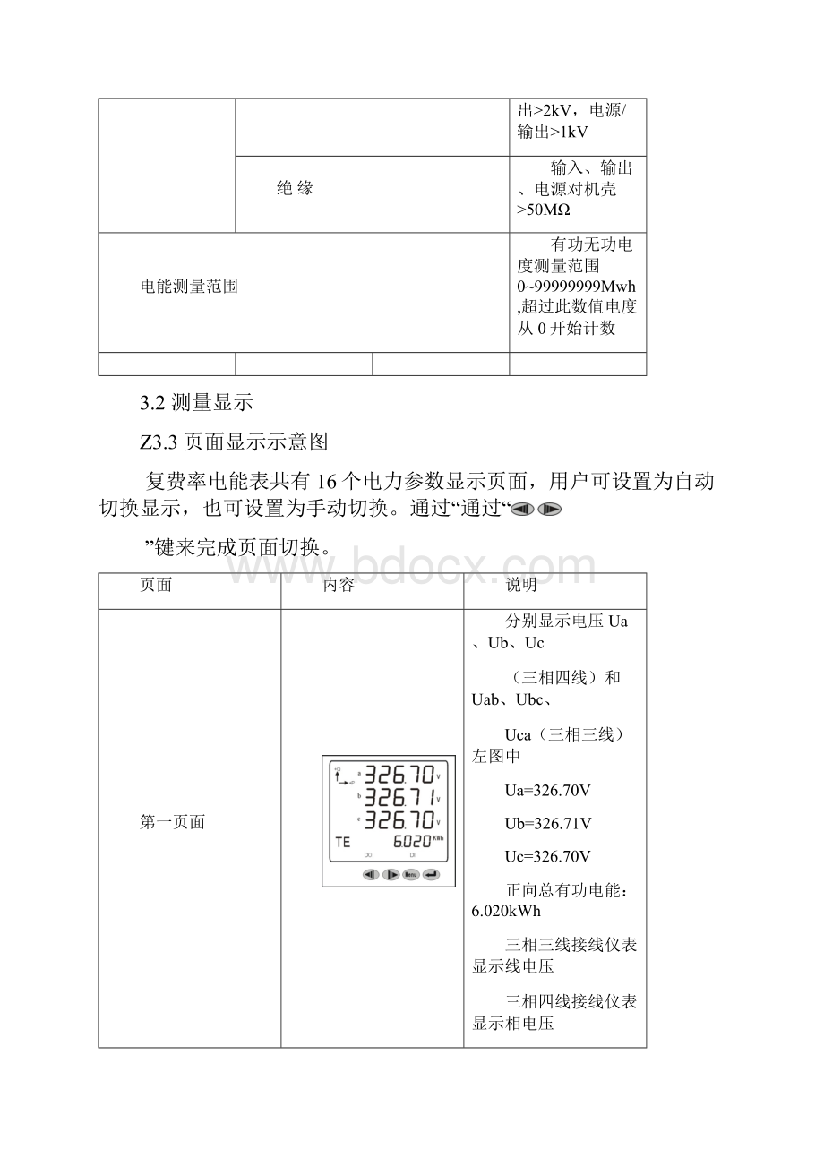 CS194Z2S4复费率网络多功能仪表S说明书Word文档格式.docx_第3页