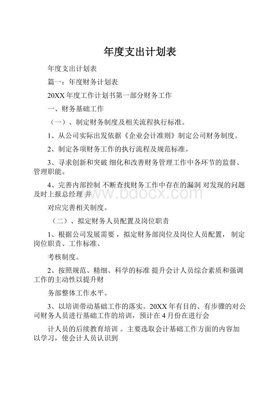 年度支出计划表.docx_第1页