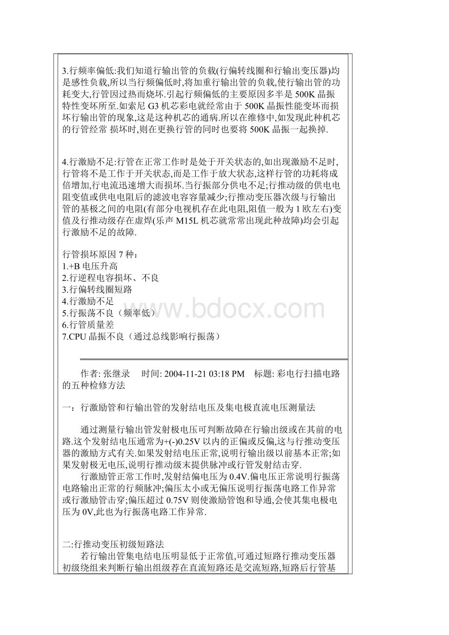 教你如何快速维修彩电烧保险丝的故障.docx_第3页