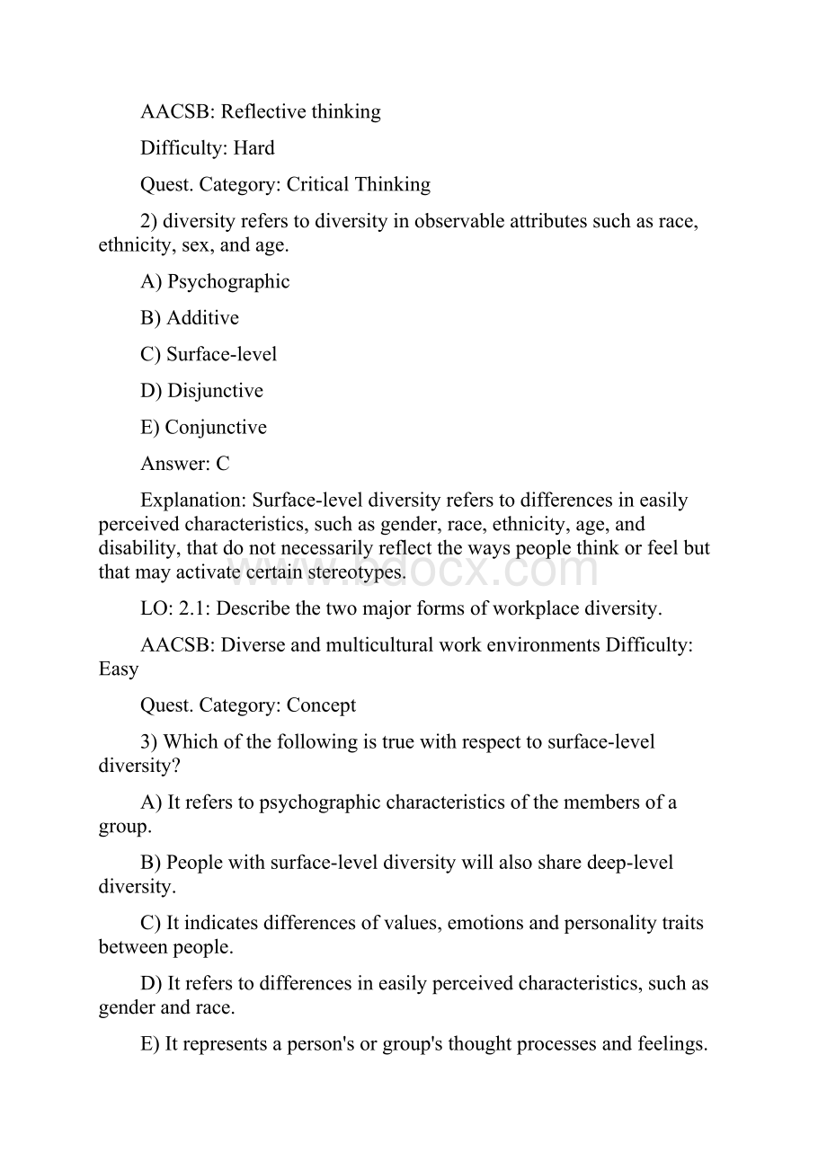 罗宾斯组织行为学第18版英文试题库附答案chapter2docx.docx_第2页