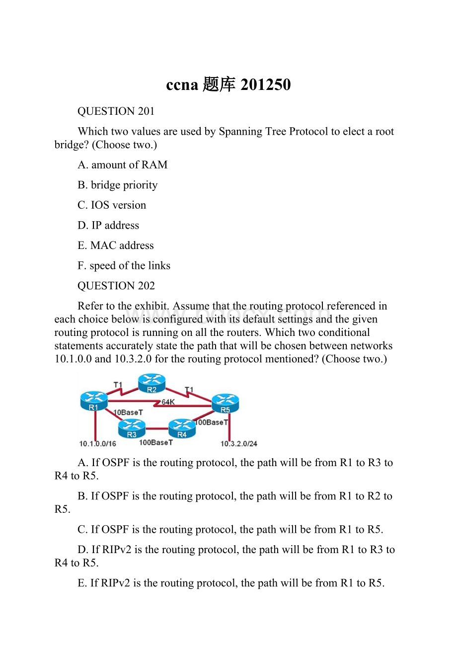 ccna题库201250文档格式.docx