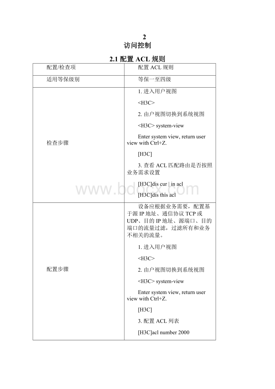 XX银行H3C交换机安全基线配置.docx_第2页