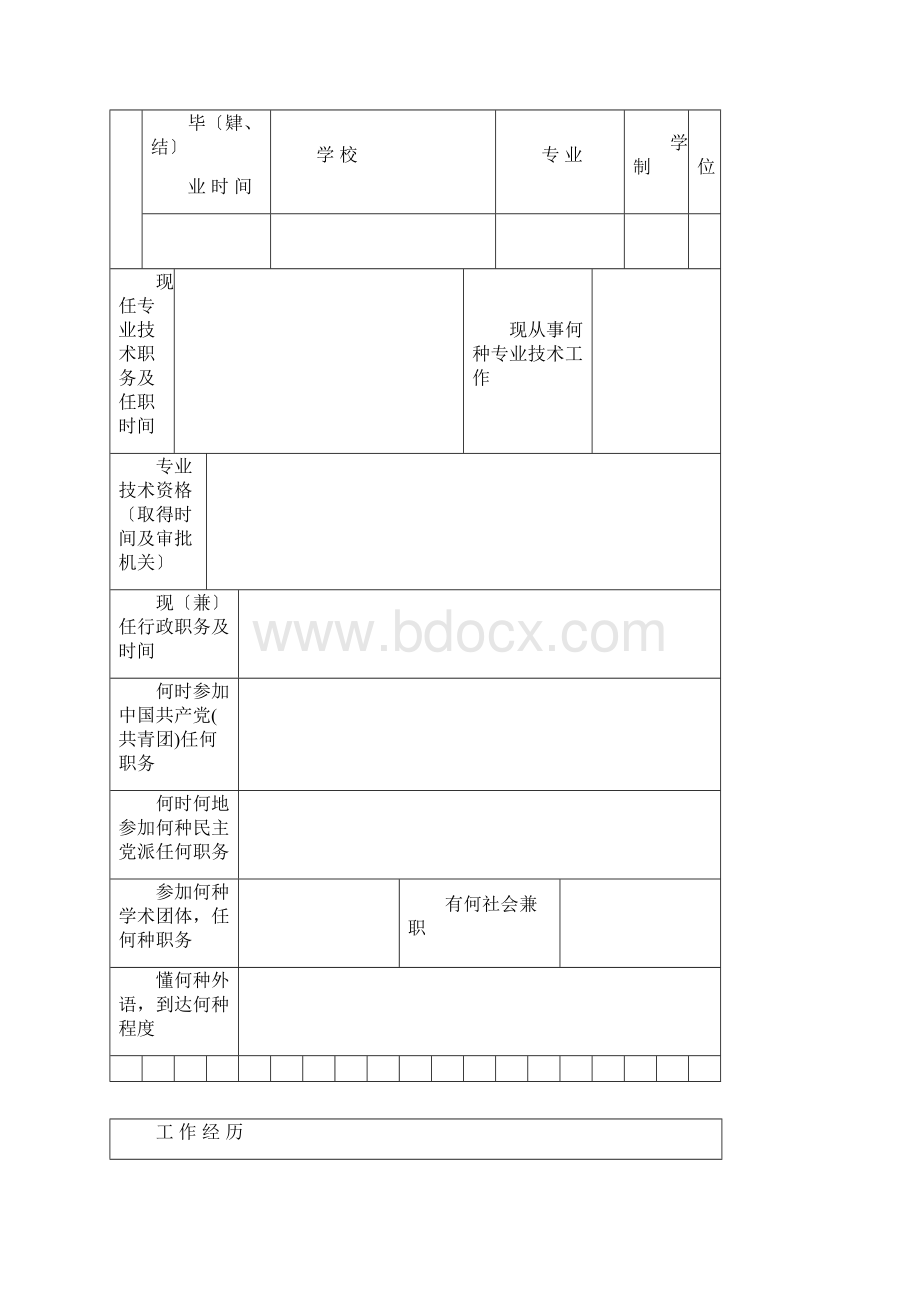 浙江省专业技术资格评审表.docx_第3页