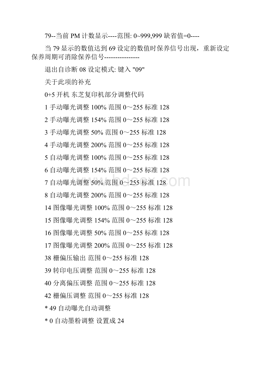 东芝复印机维修代码大全 模似机.docx_第3页