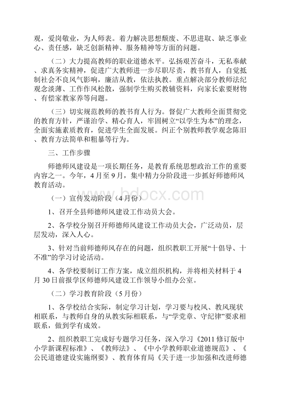 奠安学区度师德师风建设活动Word下载.docx_第2页