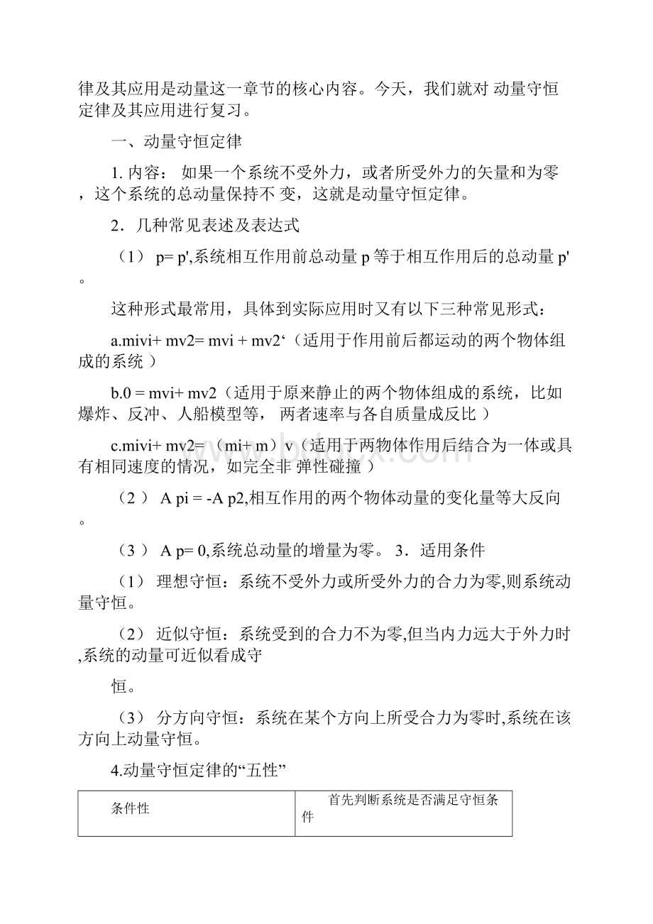 动量守恒定律及其应用公开课教案.docx_第2页