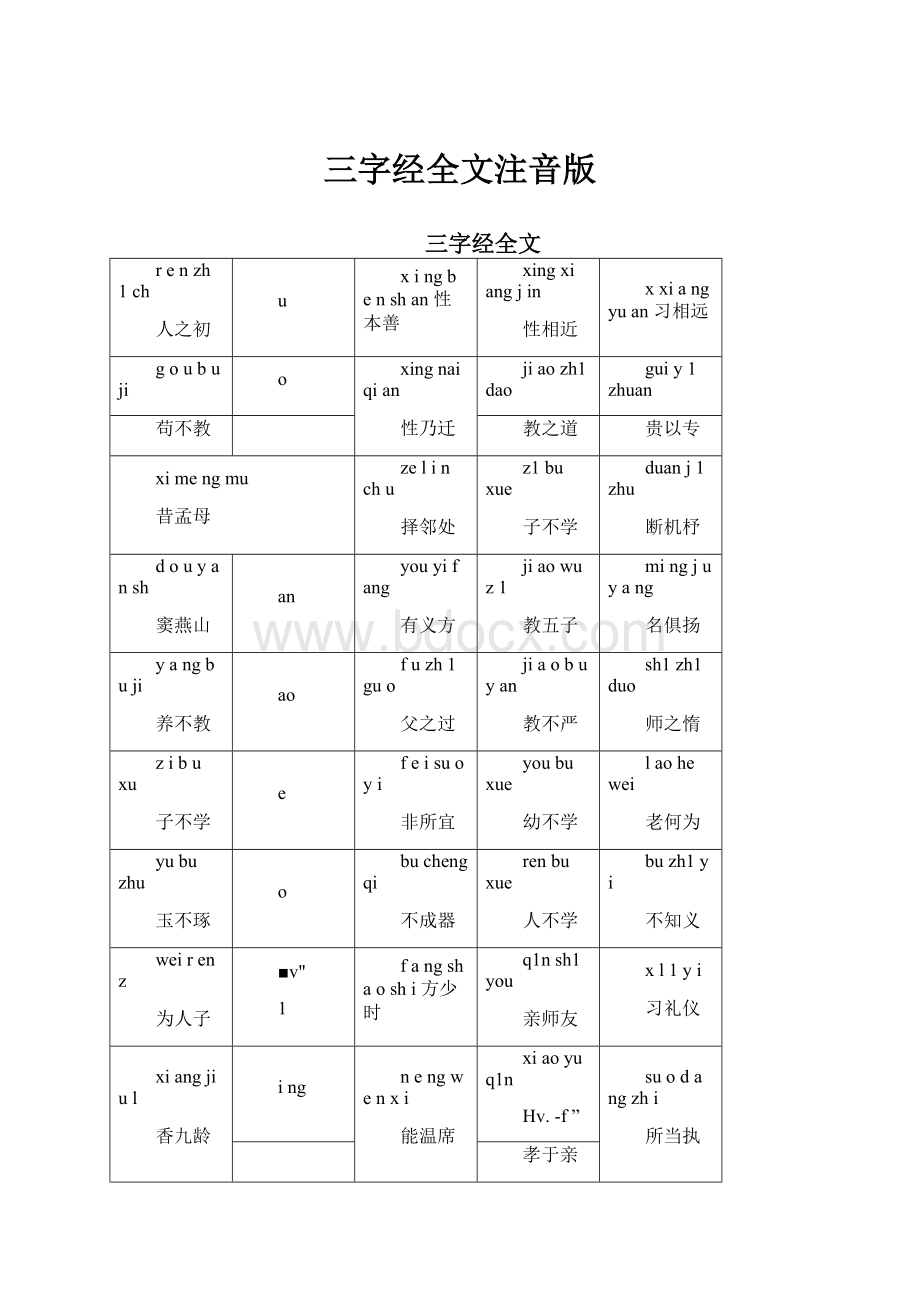 三字经全文注音版.docx