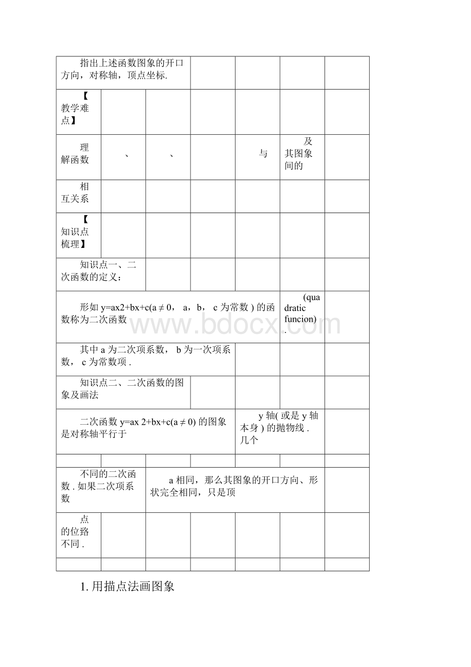 二次函数yax2+bx+c的图像与性质.docx_第2页