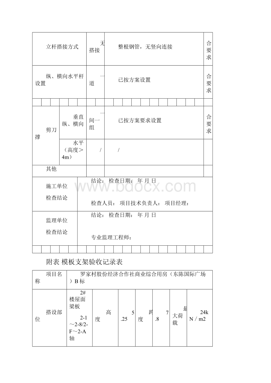 模板支架验收记录表.docx_第3页