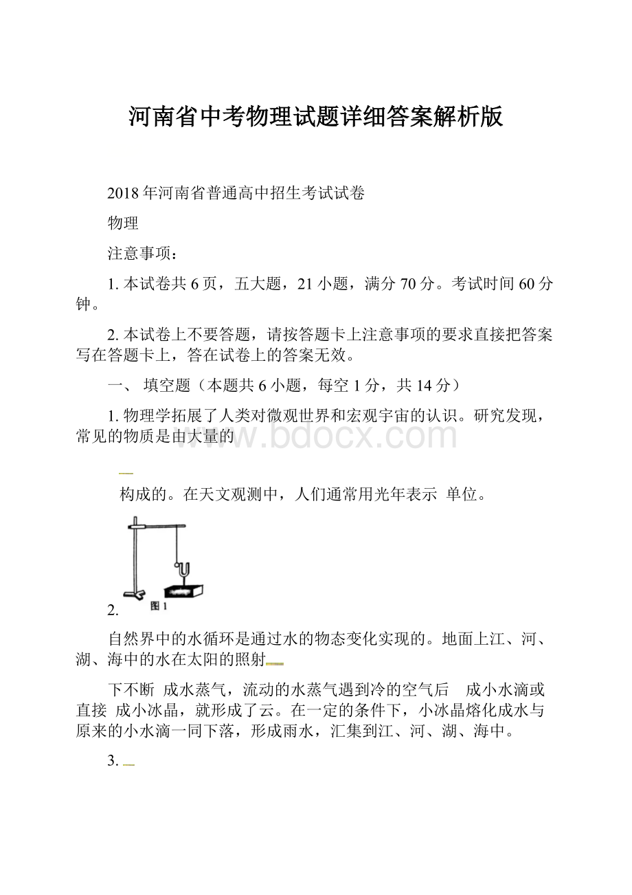 河南省中考物理试题详细答案解析版.docx_第1页
