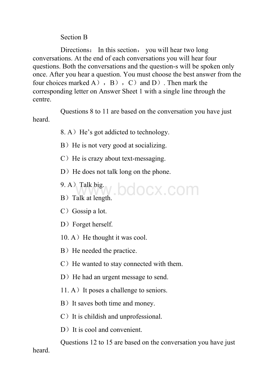 英语四级真题第一套文档格式.docx_第3页