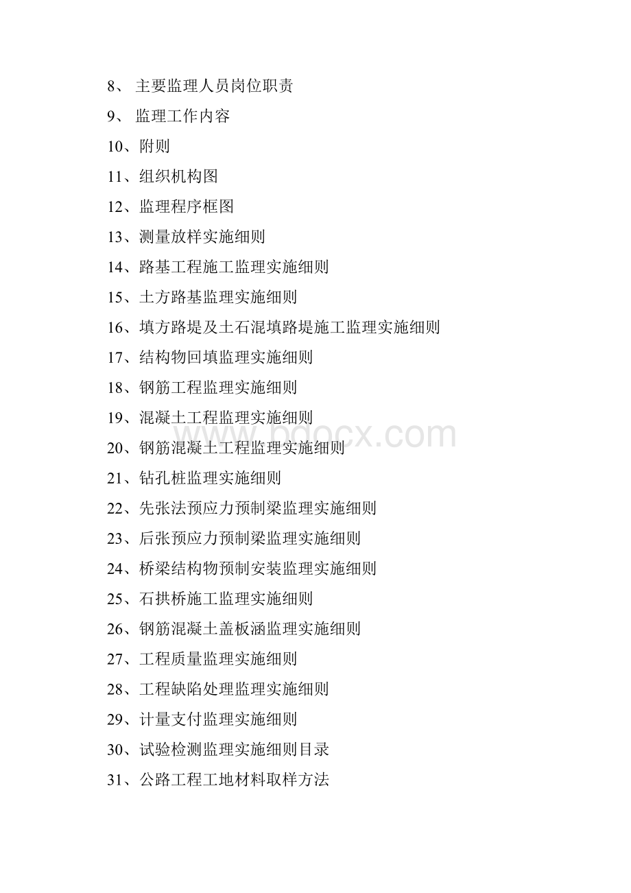 北京某道路火箭工程监理实施细则Word格式.docx_第2页