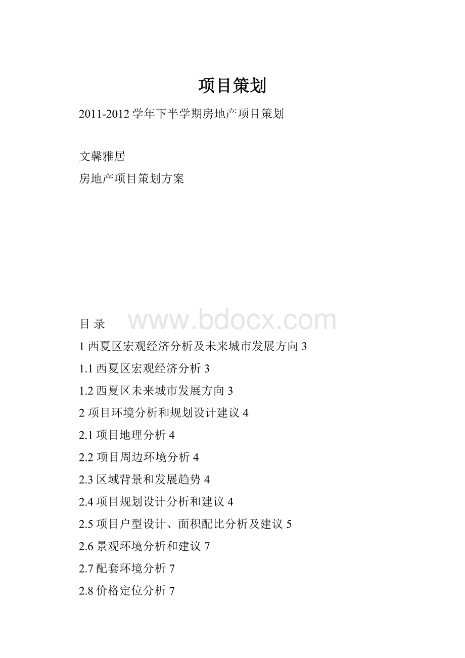 项目策划Word格式.docx