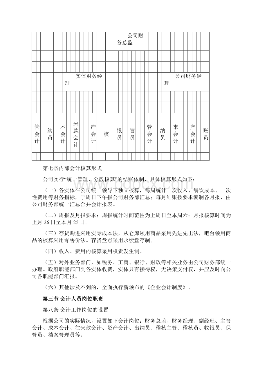 某餐饮连锁企业财务管理制度汇编Word文档下载推荐.docx_第2页