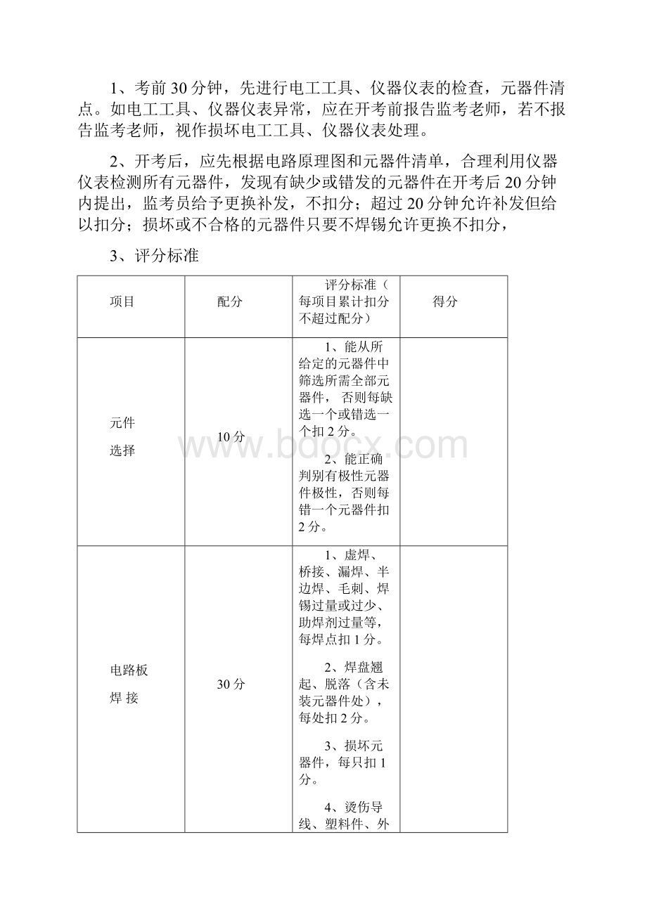 电子专业技能考核方案Word格式.docx_第3页