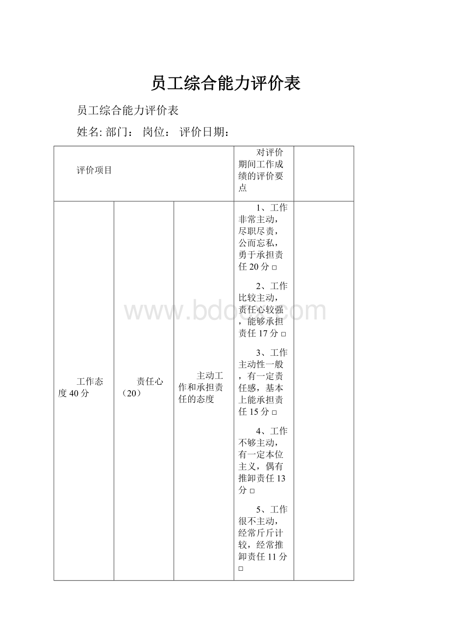 员工综合能力评价表.docx_第1页