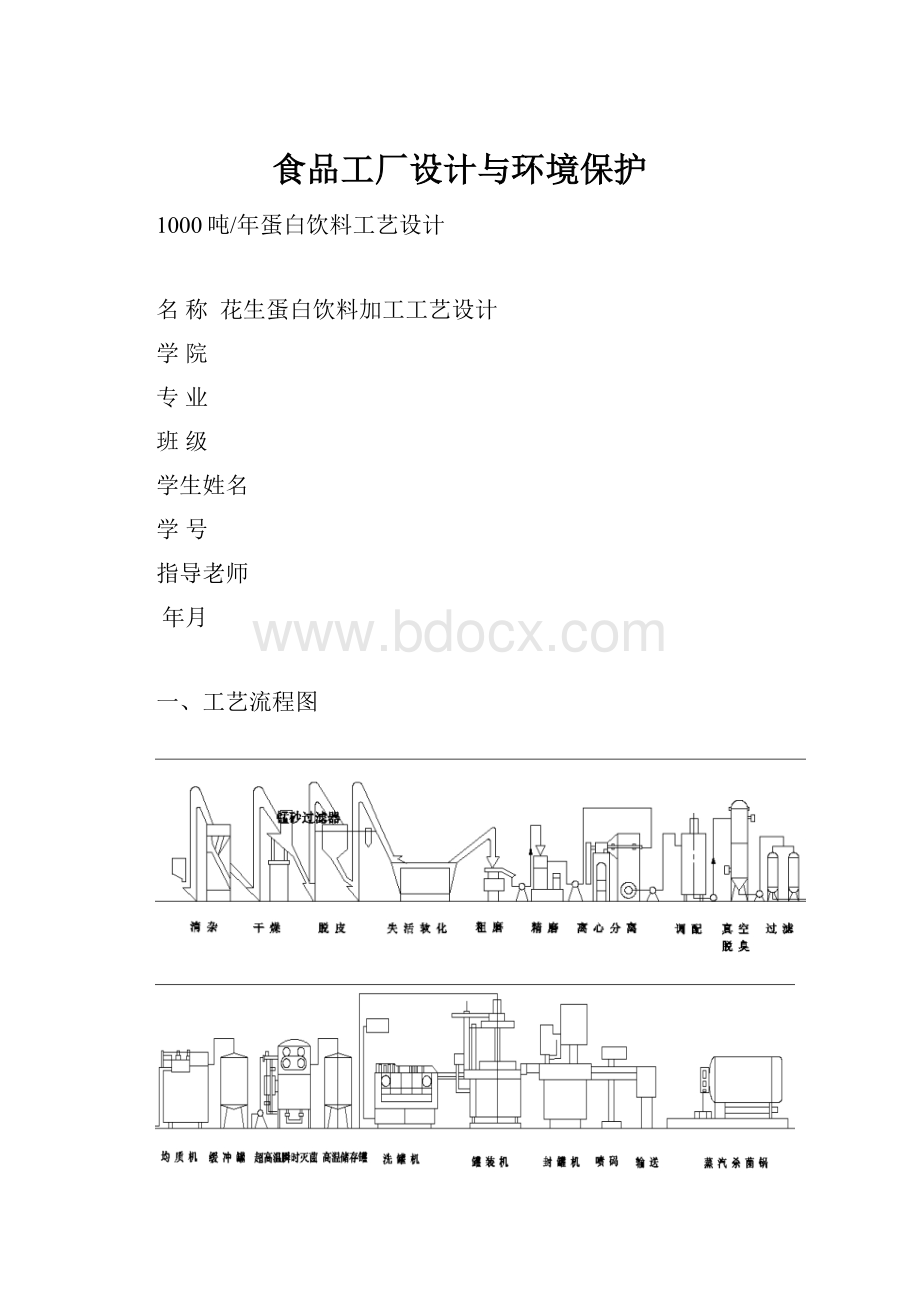 食品工厂设计与环境保护.docx_第1页