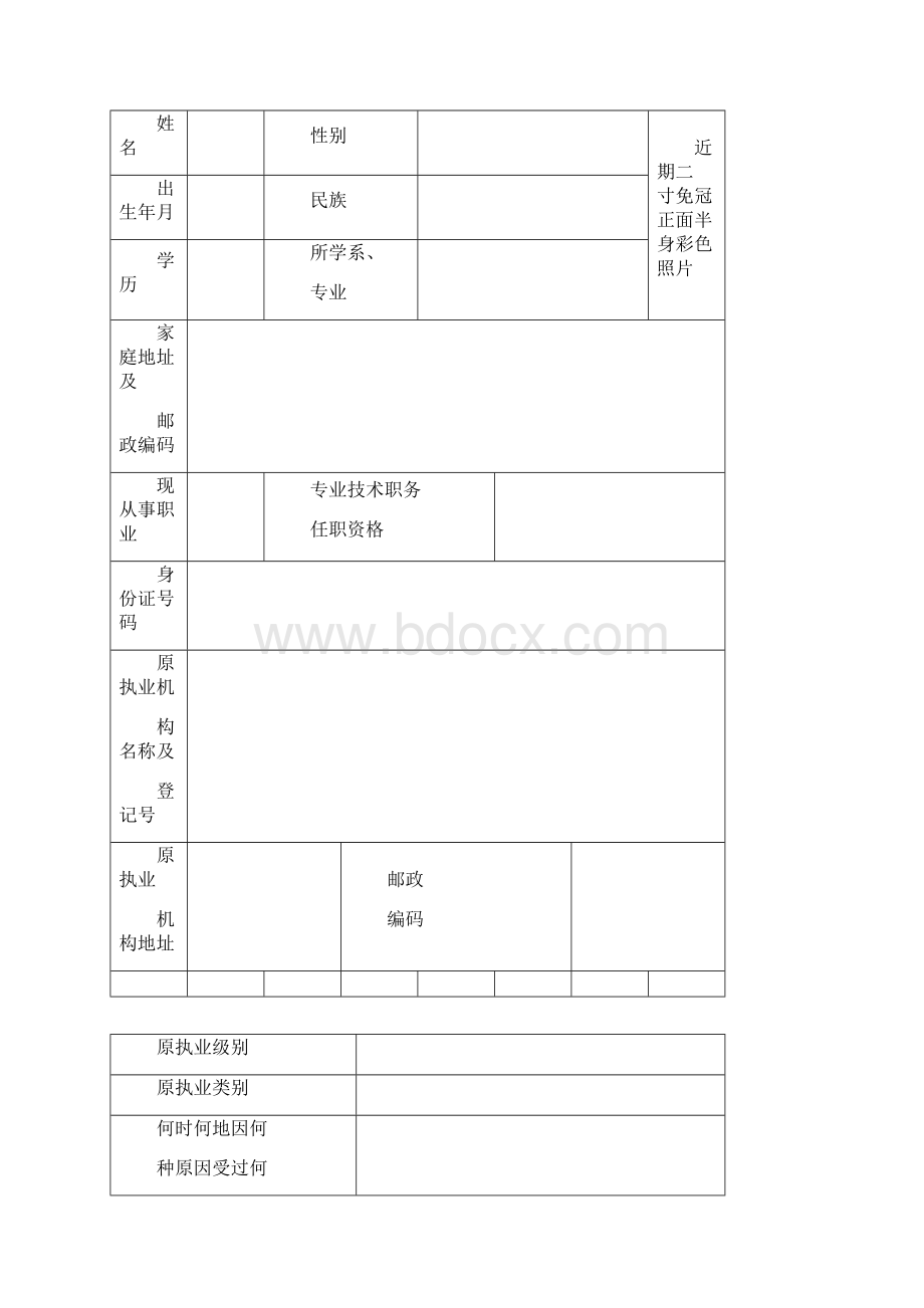 医师重新执业注册申请审核表.docx_第2页