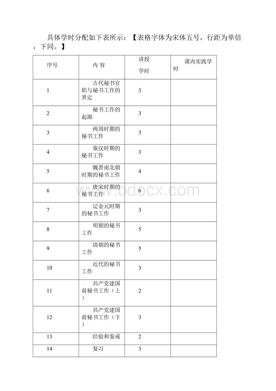 中国秘书史课程标准.docx_第3页