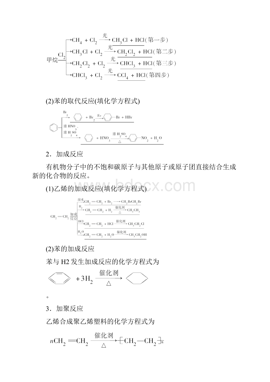 优化方案高考化学大一轮复习 第九章 有机化合物 第一讲 认识有机化合物主要的烃讲义必修2Word格式文档下载.docx_第3页