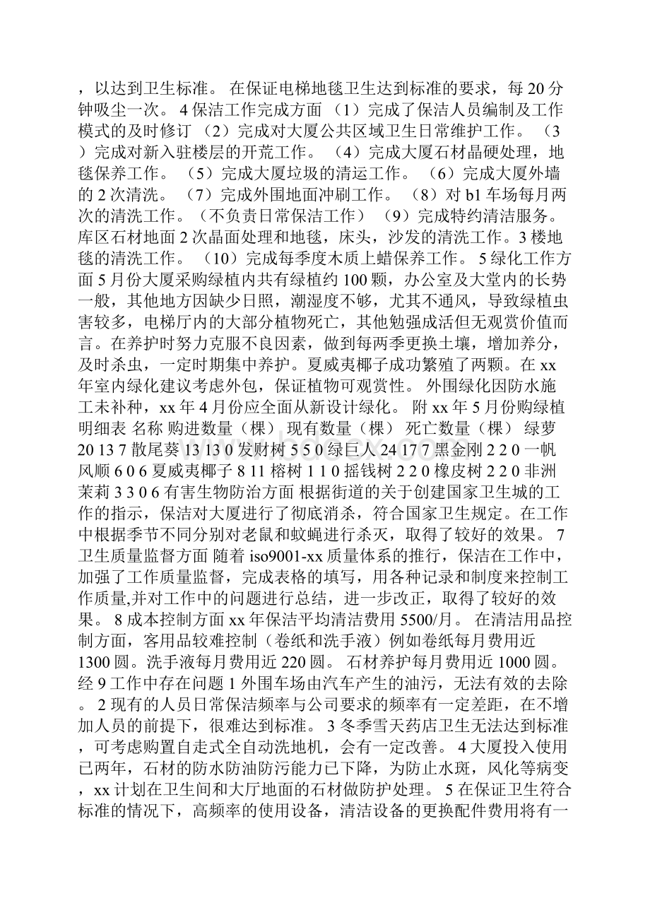 保洁工作总结多篇.docx_第3页