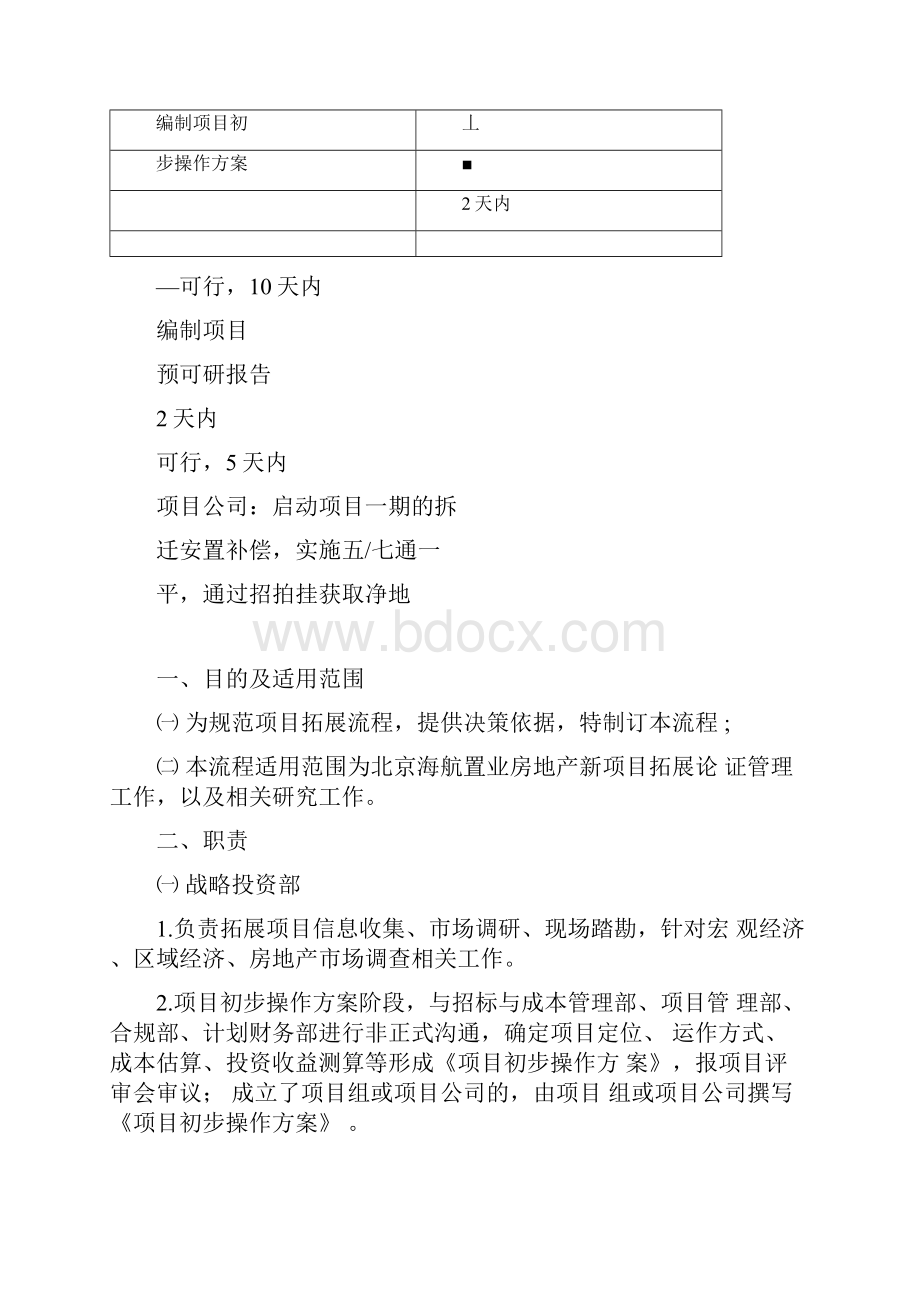 战略投资部拓展流程管理管理制度.docx_第3页