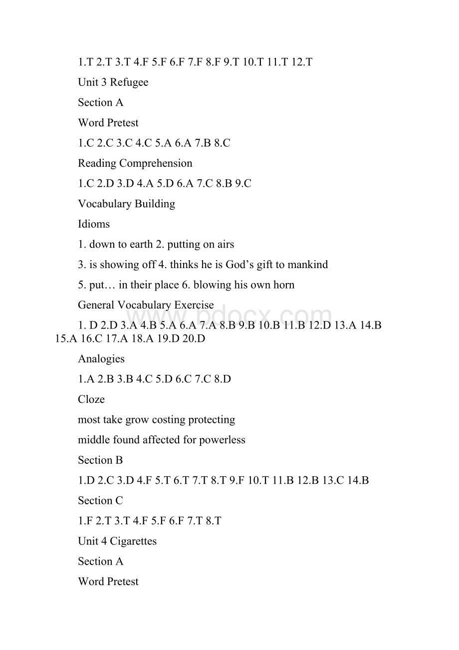 上外版泛读教程第四册答案解读.docx_第3页