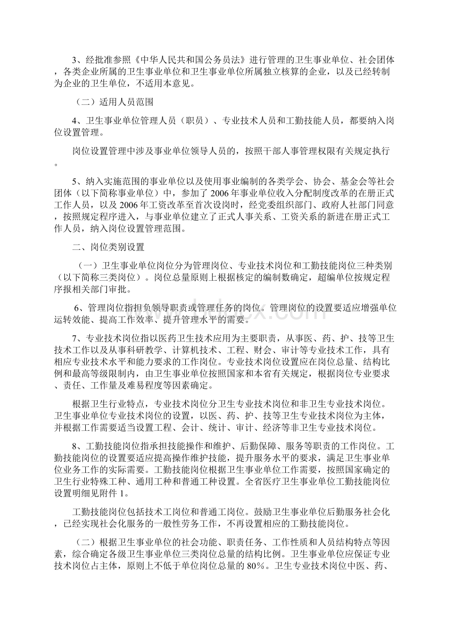 湖南省卫生事业单位岗位设置管理实施意见定稿1Word文档下载推荐.docx_第2页