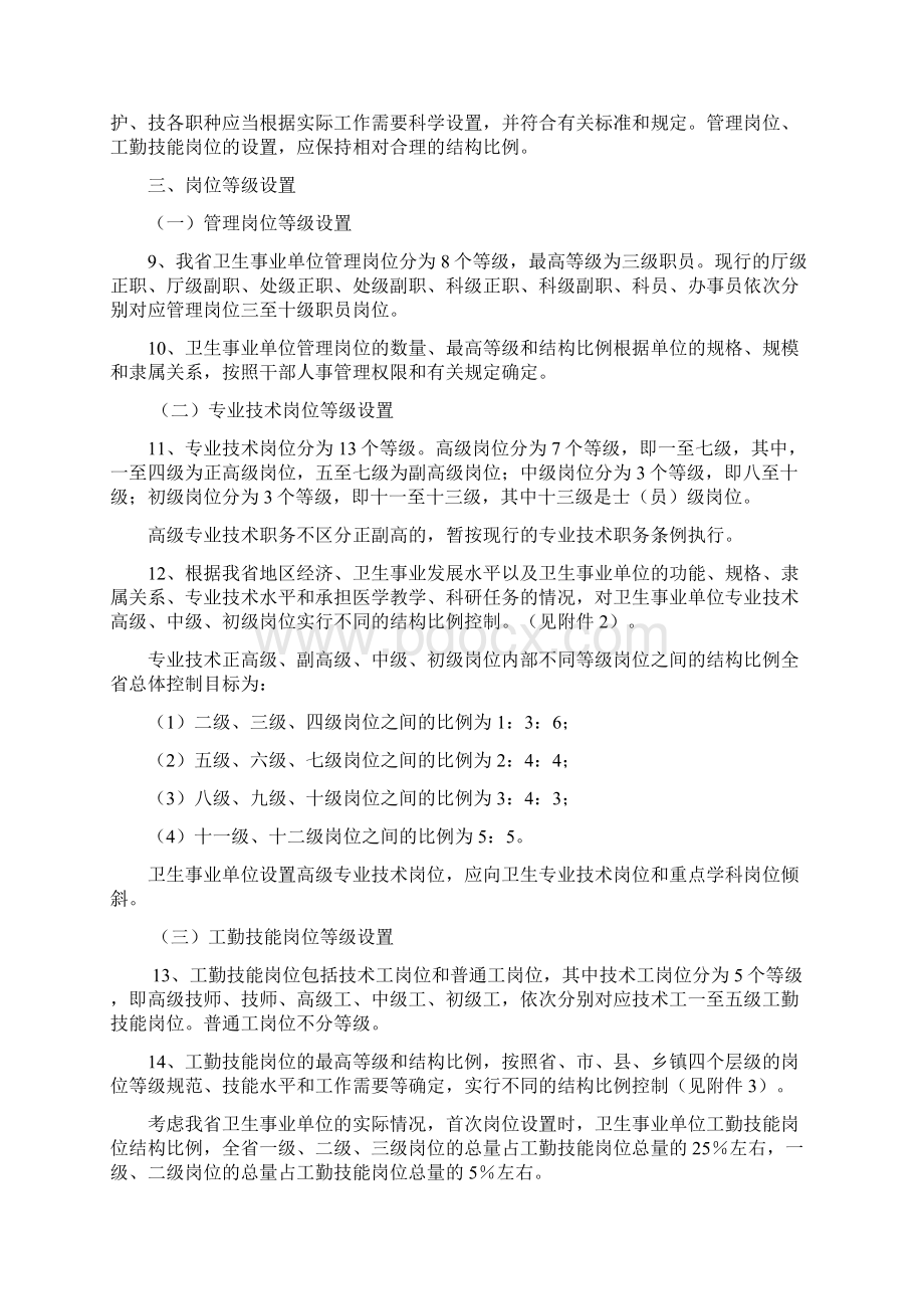 湖南省卫生事业单位岗位设置管理实施意见定稿1Word文档下载推荐.docx_第3页