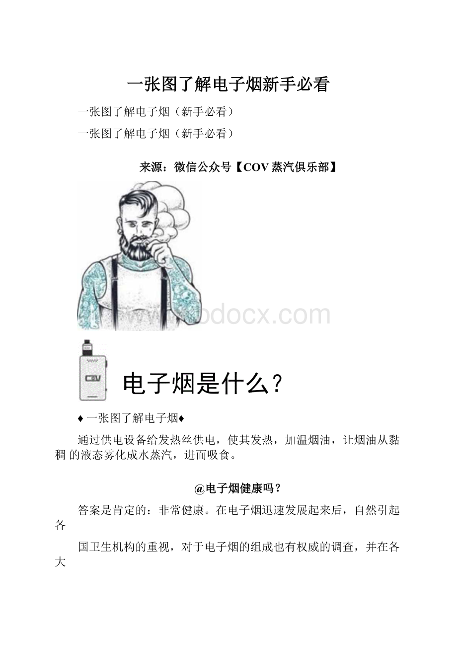 一张图了解电子烟新手必看.docx