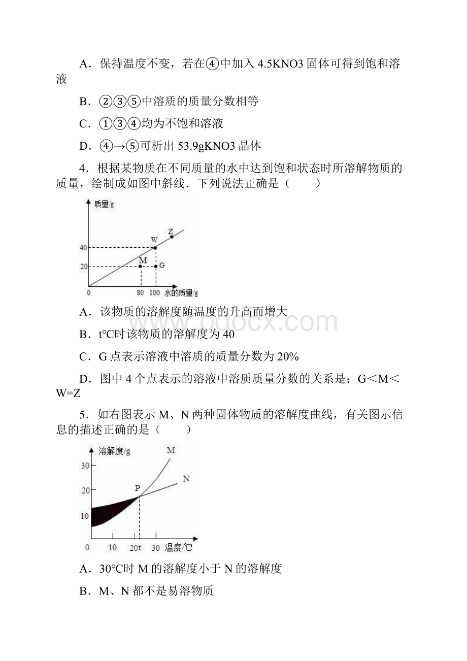 河南省郑州市新人教版九年级化学下册单元测试《第9单元 溶液》解析版.docx_第2页