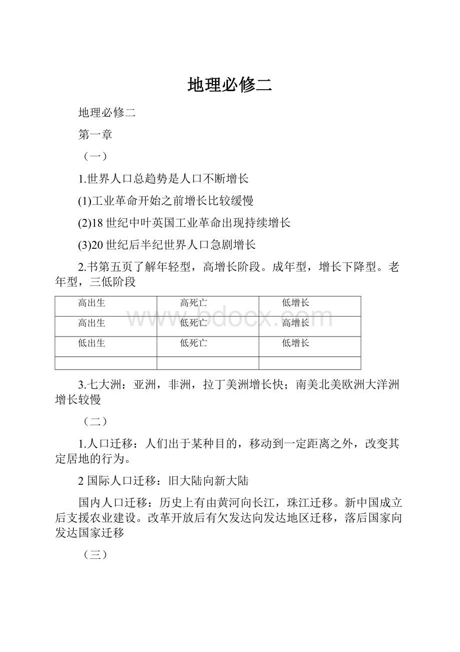 地理必修二.docx_第1页