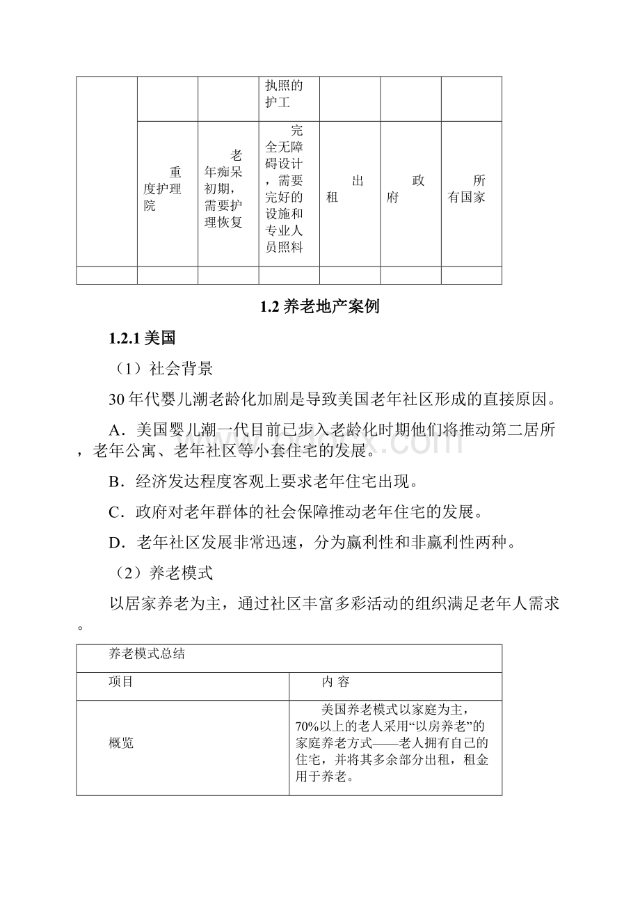 养老地产模式探讨及国内外典型案例Word文档格式.docx_第3页