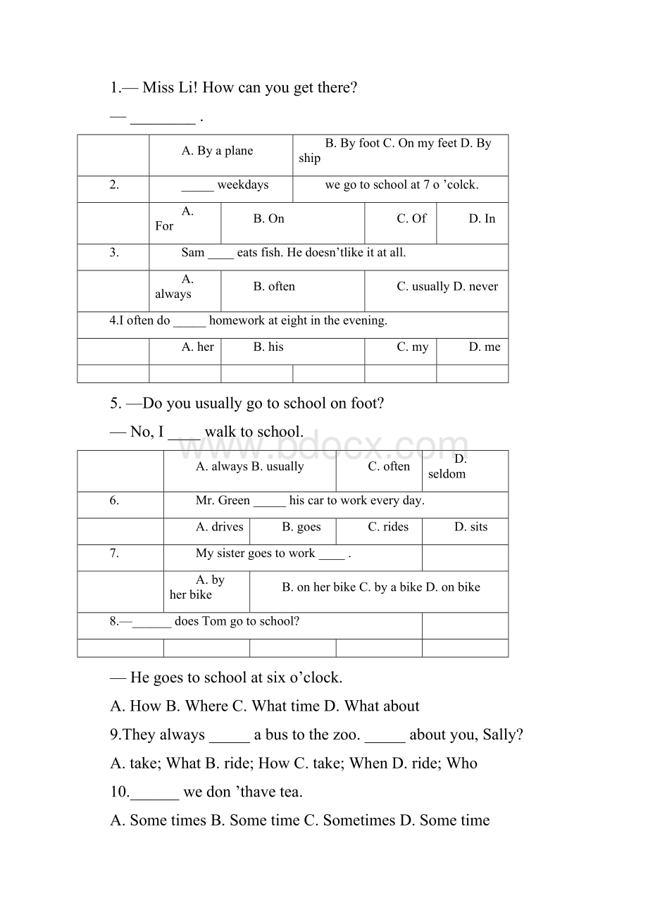 仁爱英语七年级下Unit5Topic1练习题.docx_第3页