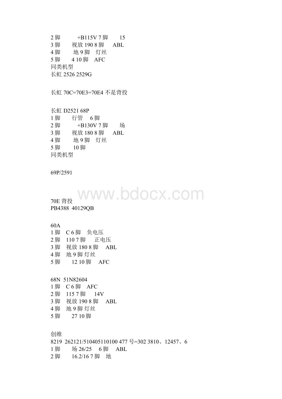 彩电高压包引脚功能资料.docx_第3页