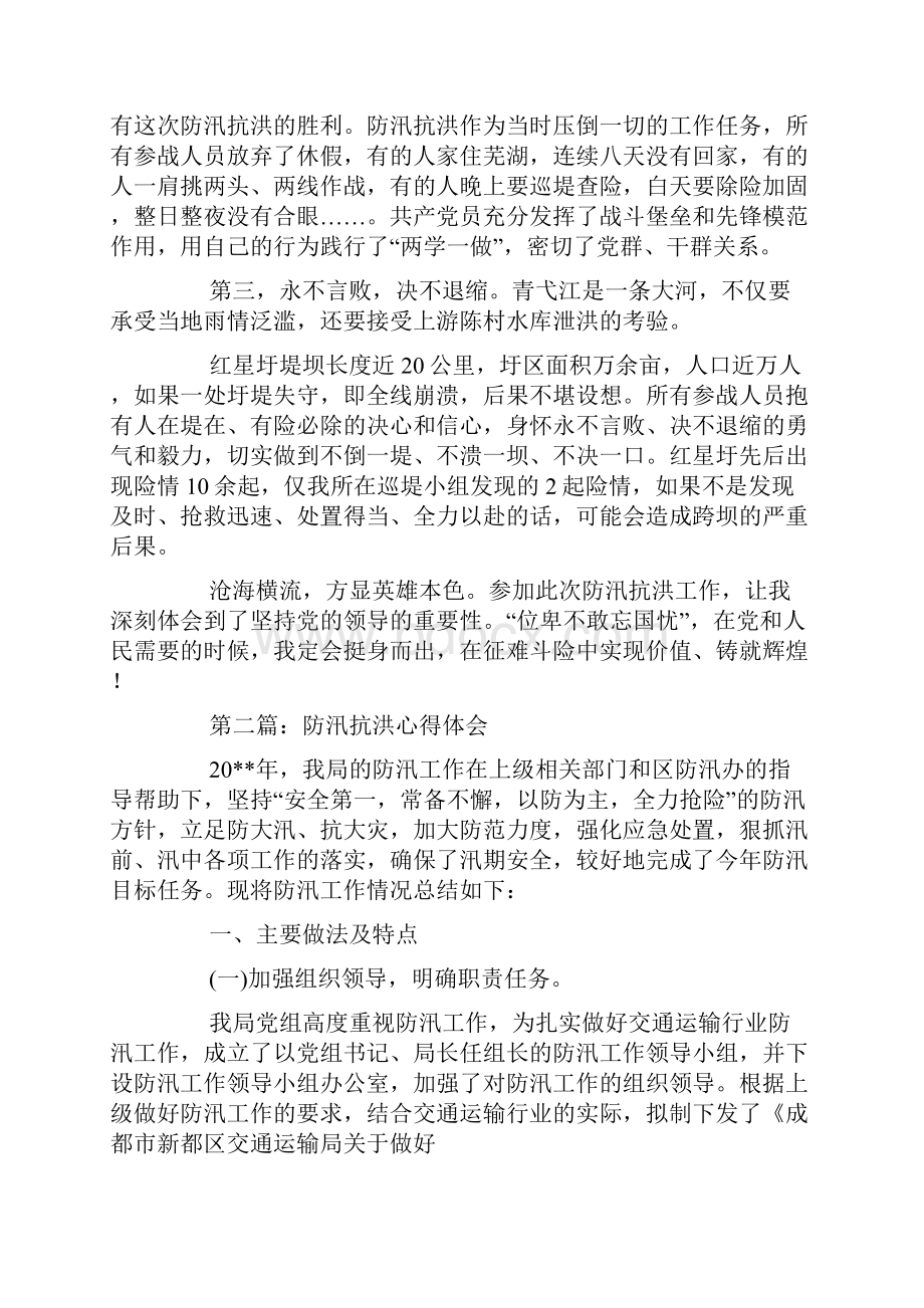 防汛抗洪心得体会.docx_第2页