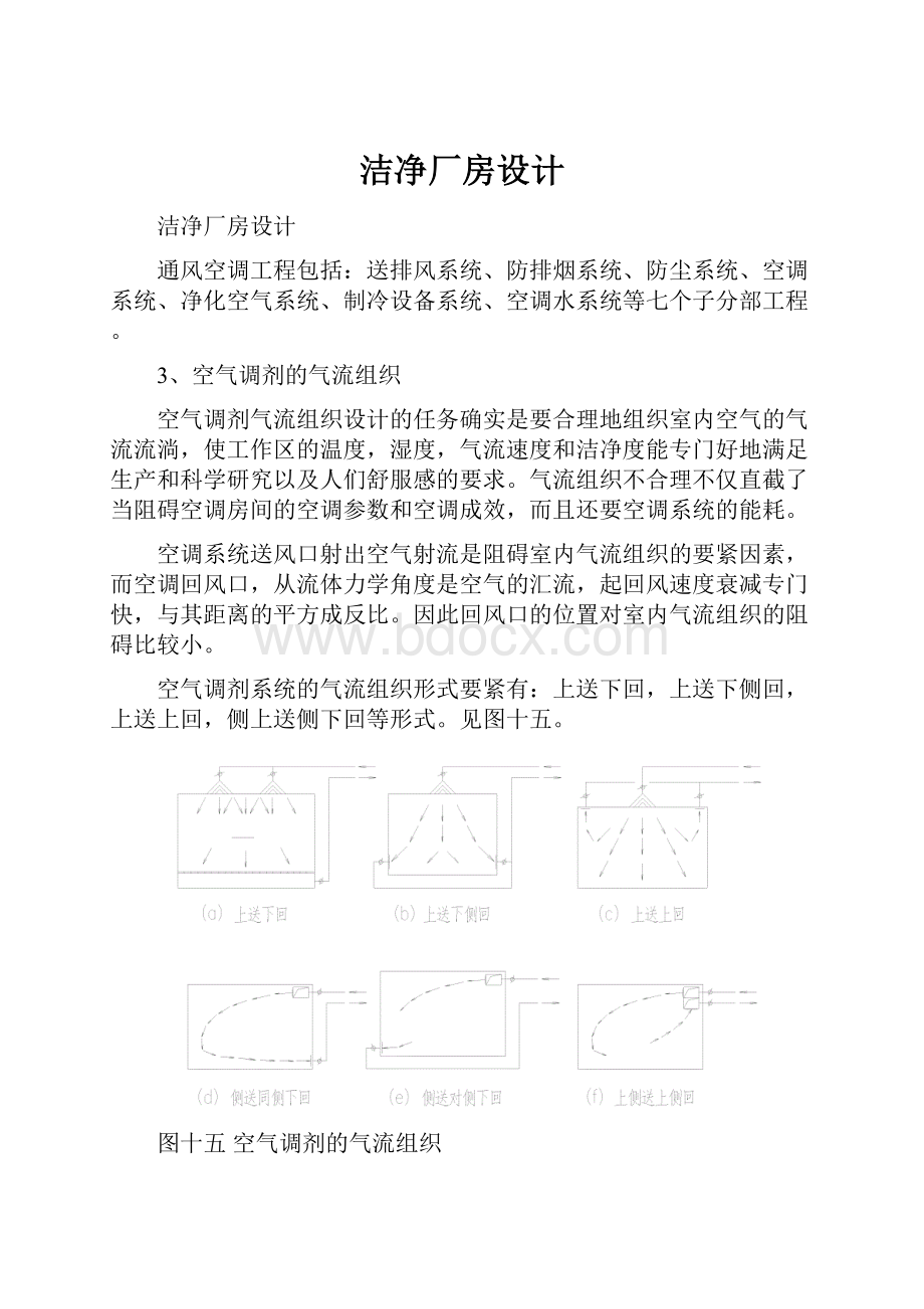 洁净厂房设计.docx