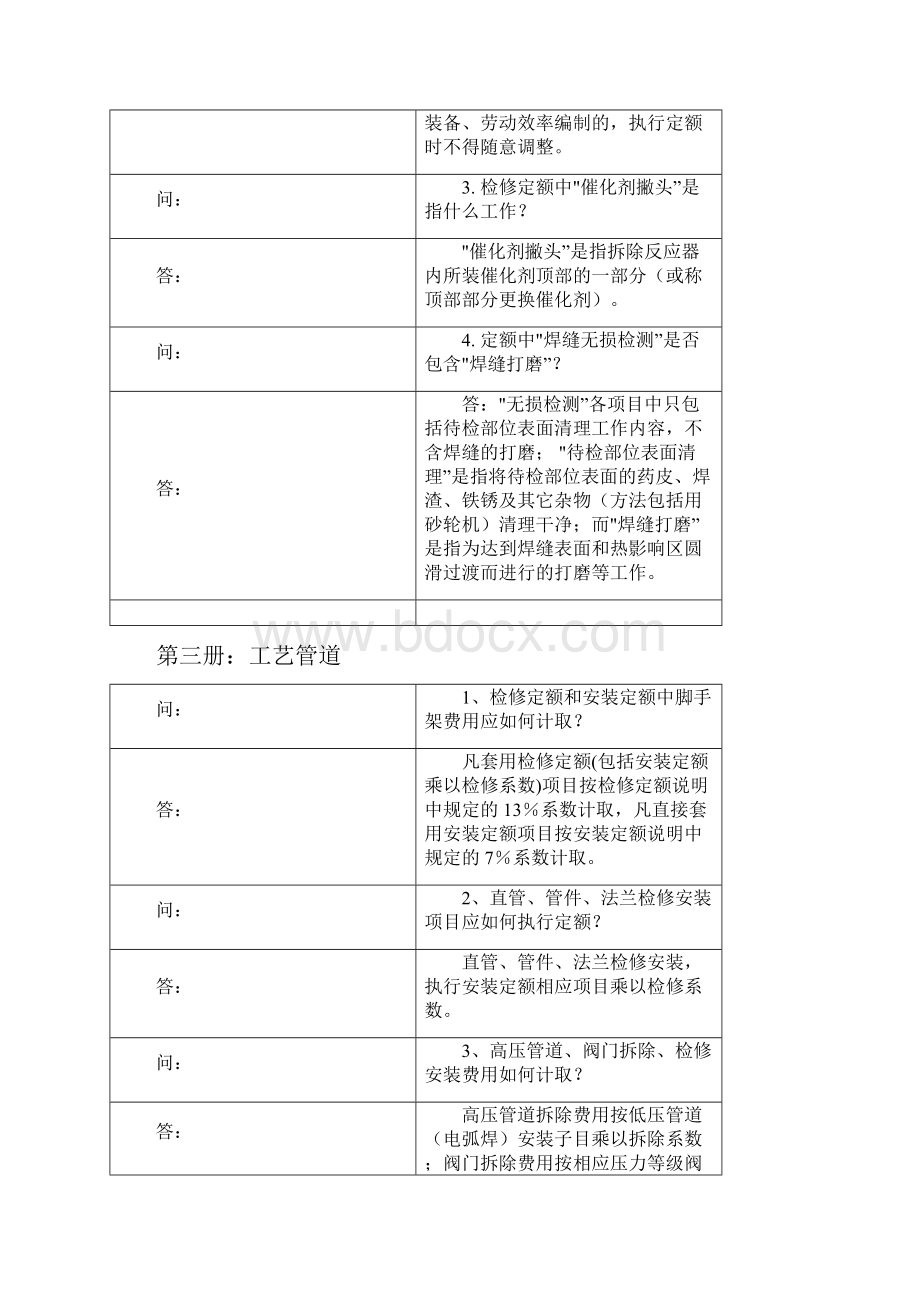 石化定额问题解答Word格式文档下载.docx_第2页