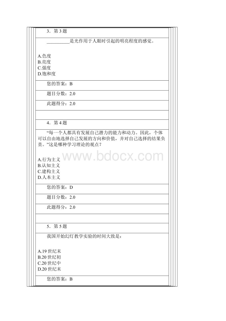 春现代教育技术在线作业满分.docx_第2页