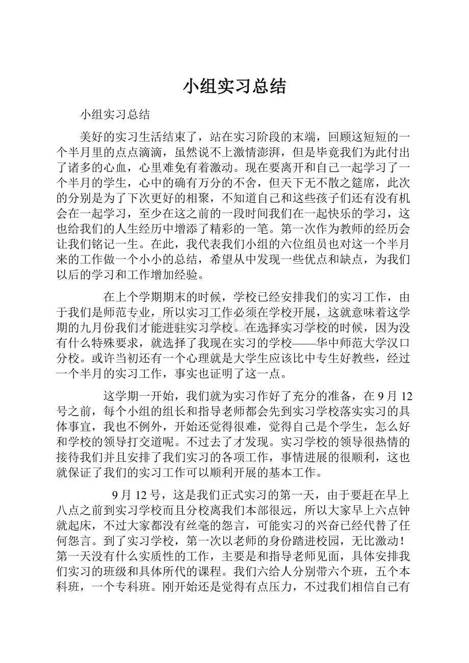 小组实习总结.docx_第1页