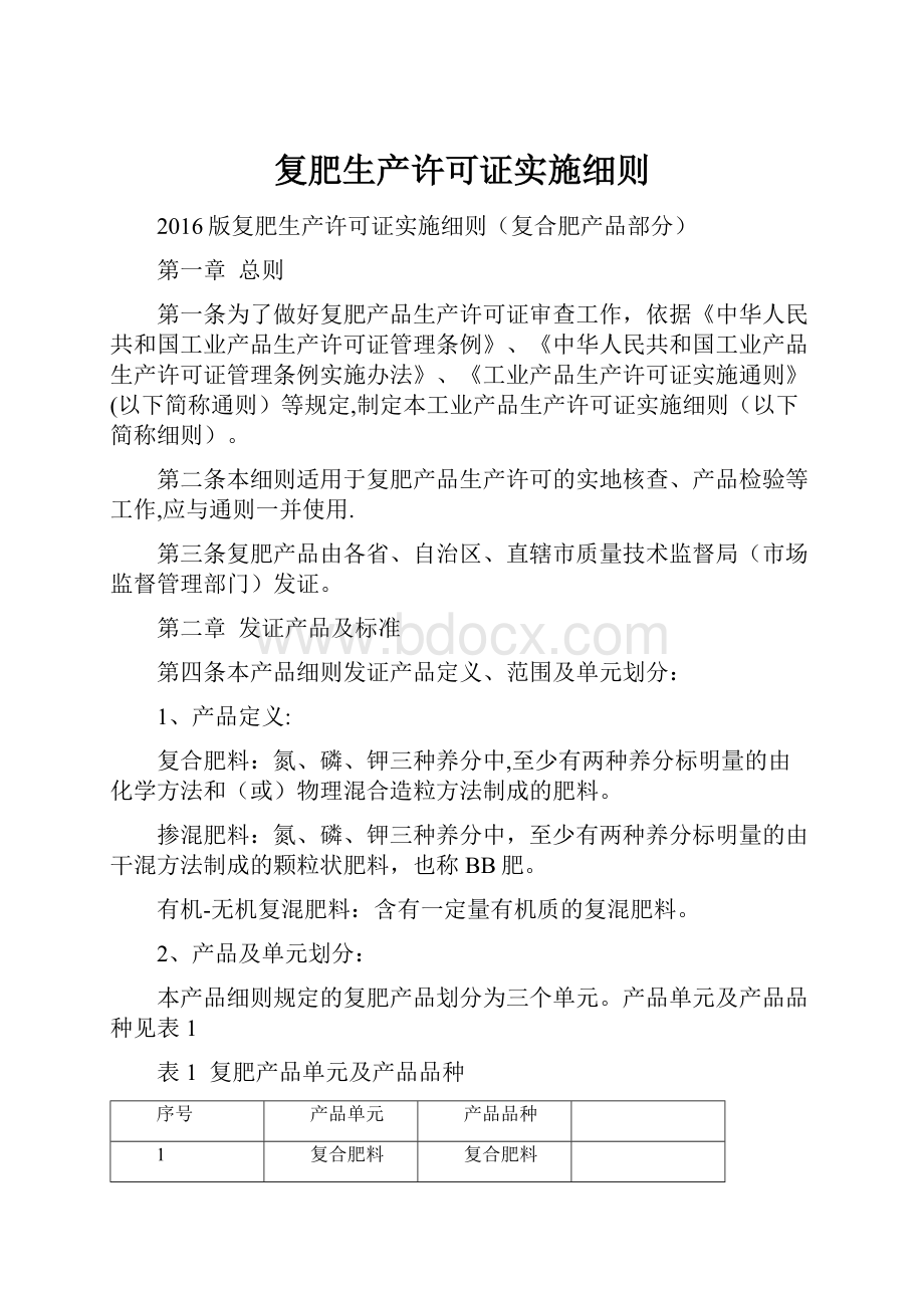 复肥生产许可证实施细则.docx