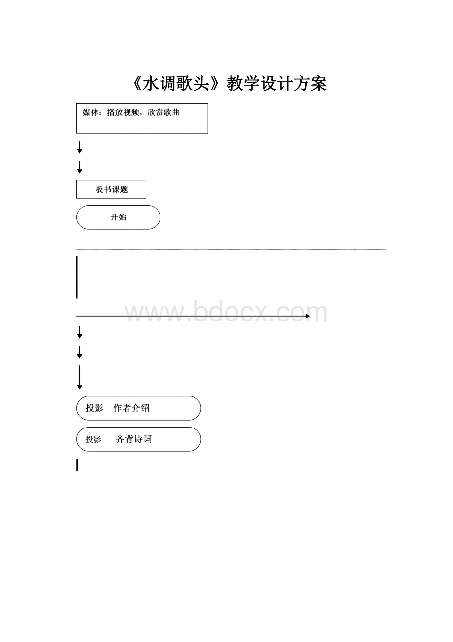 《水调歌头》教学设计方案.docx_第1页