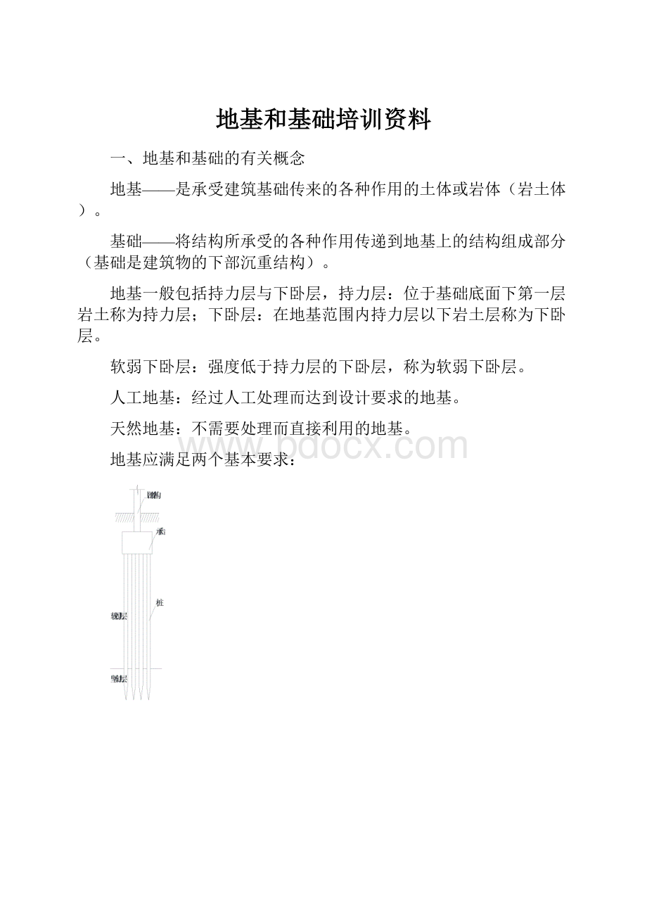 地基和基础培训资料.docx_第1页