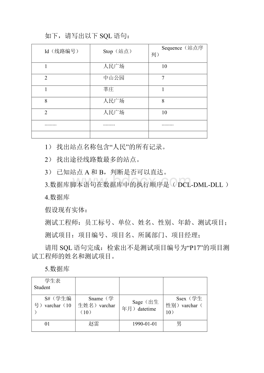 软件测试面试题整理数据库.docx_第2页