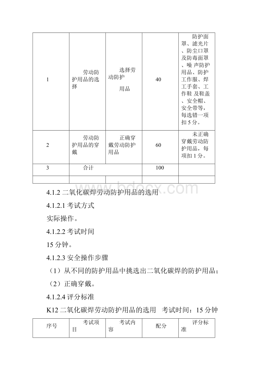 熔化焊接和热切割作业安全技术实际操作考试标准.docx_第3页