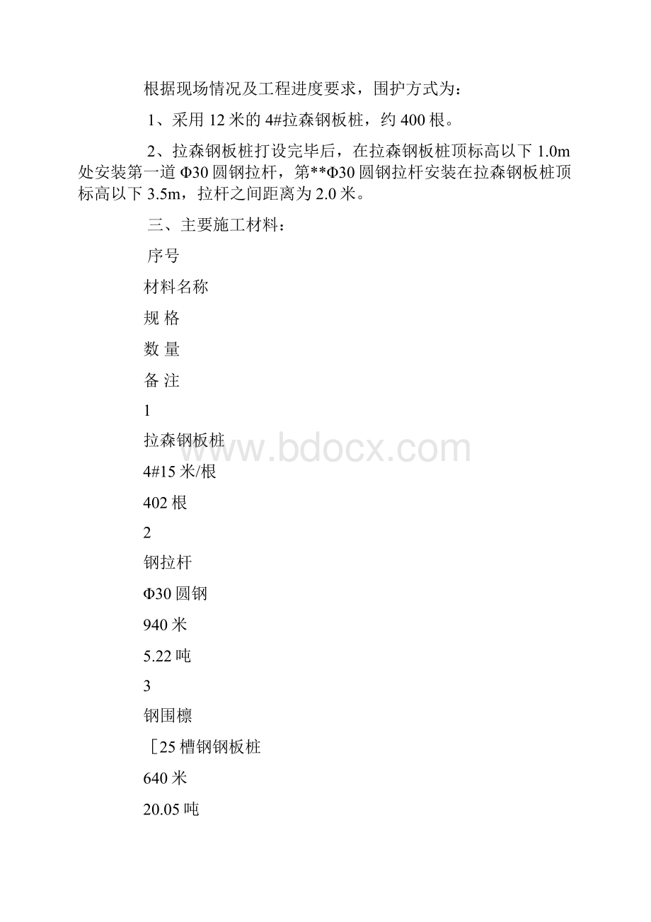 基坑围护打拔拉森钢板桩工程施工方案.docx_第2页