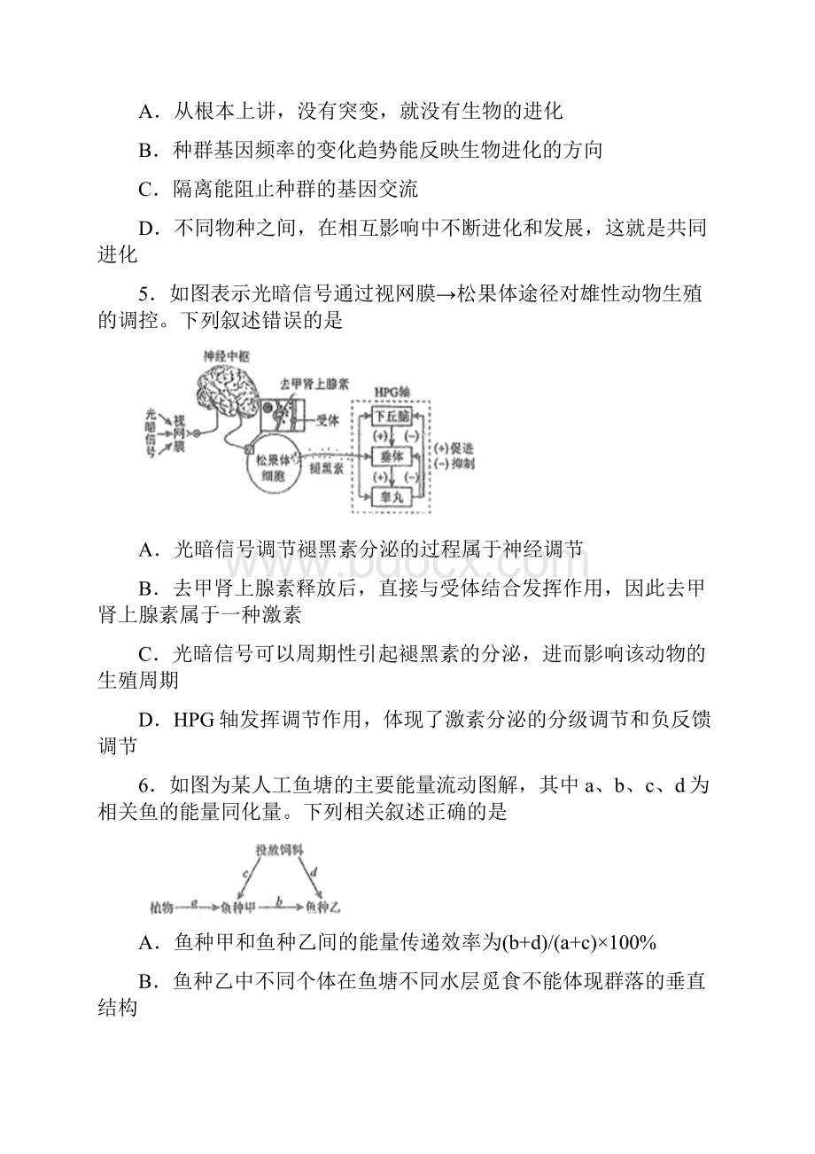 河北省衡水中学届高三下学期一调考试理科综合试题.docx_第3页