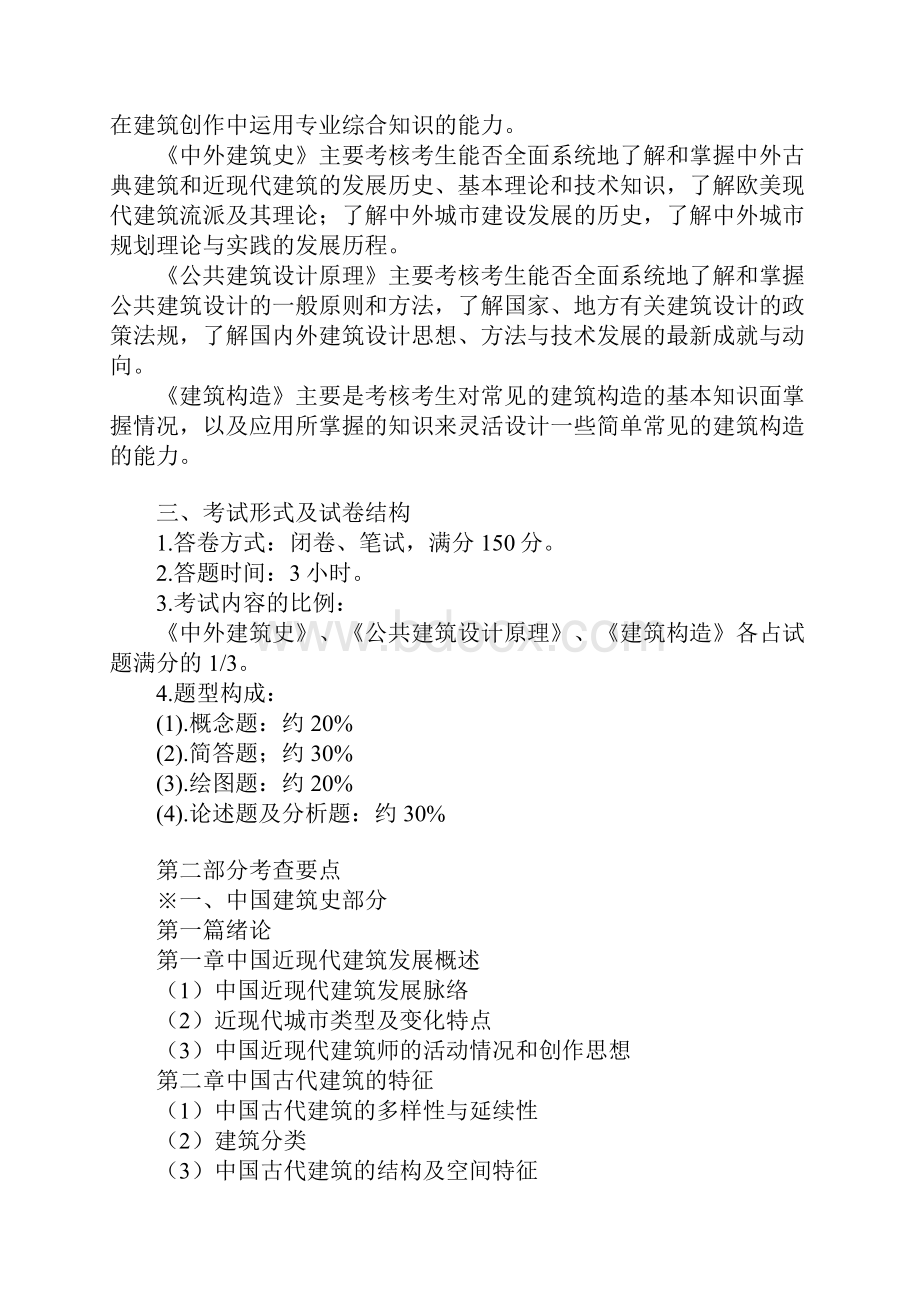 青岛理工大学建筑学考研大纲.docx_第2页