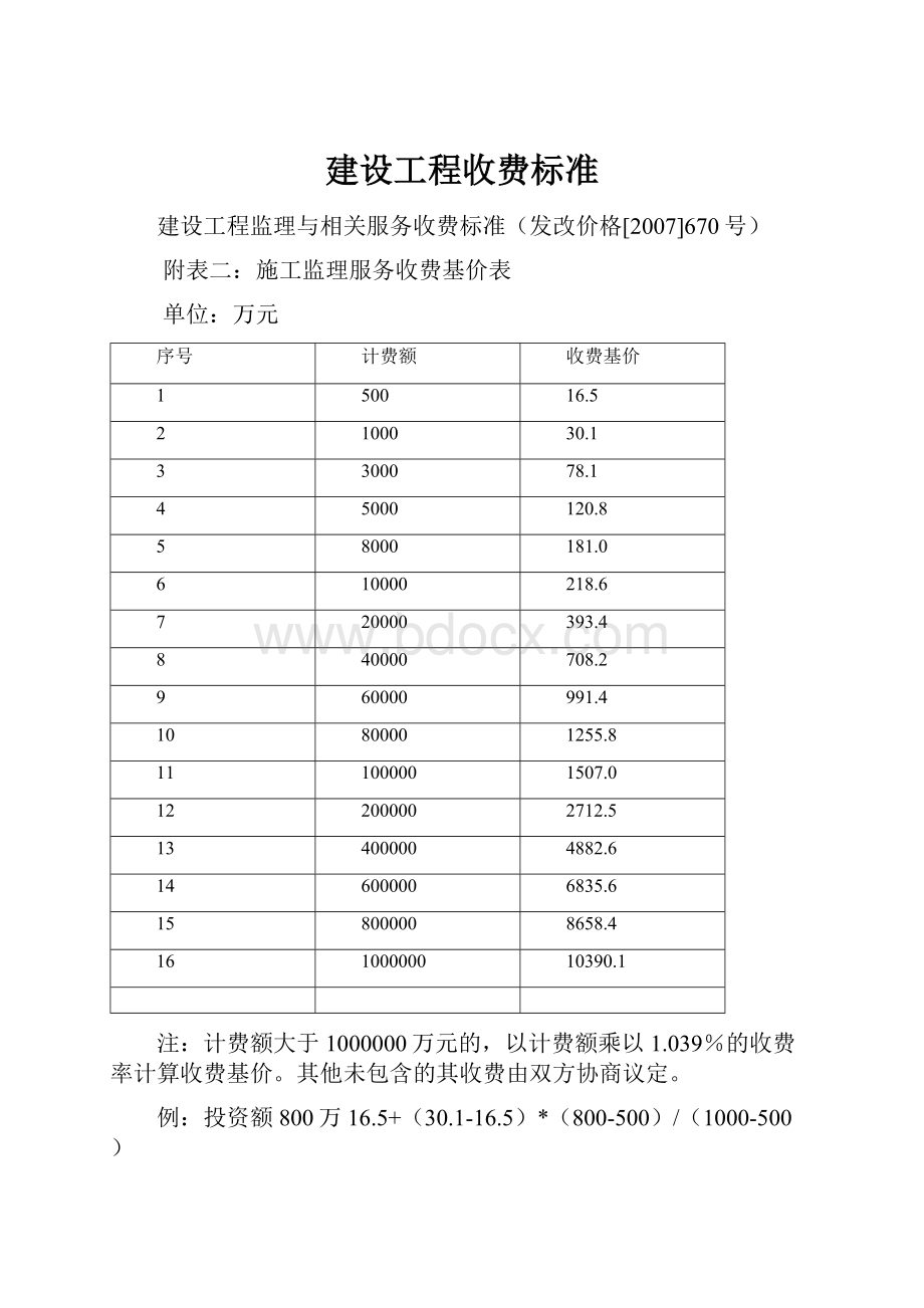 建设工程收费标准.docx_第1页