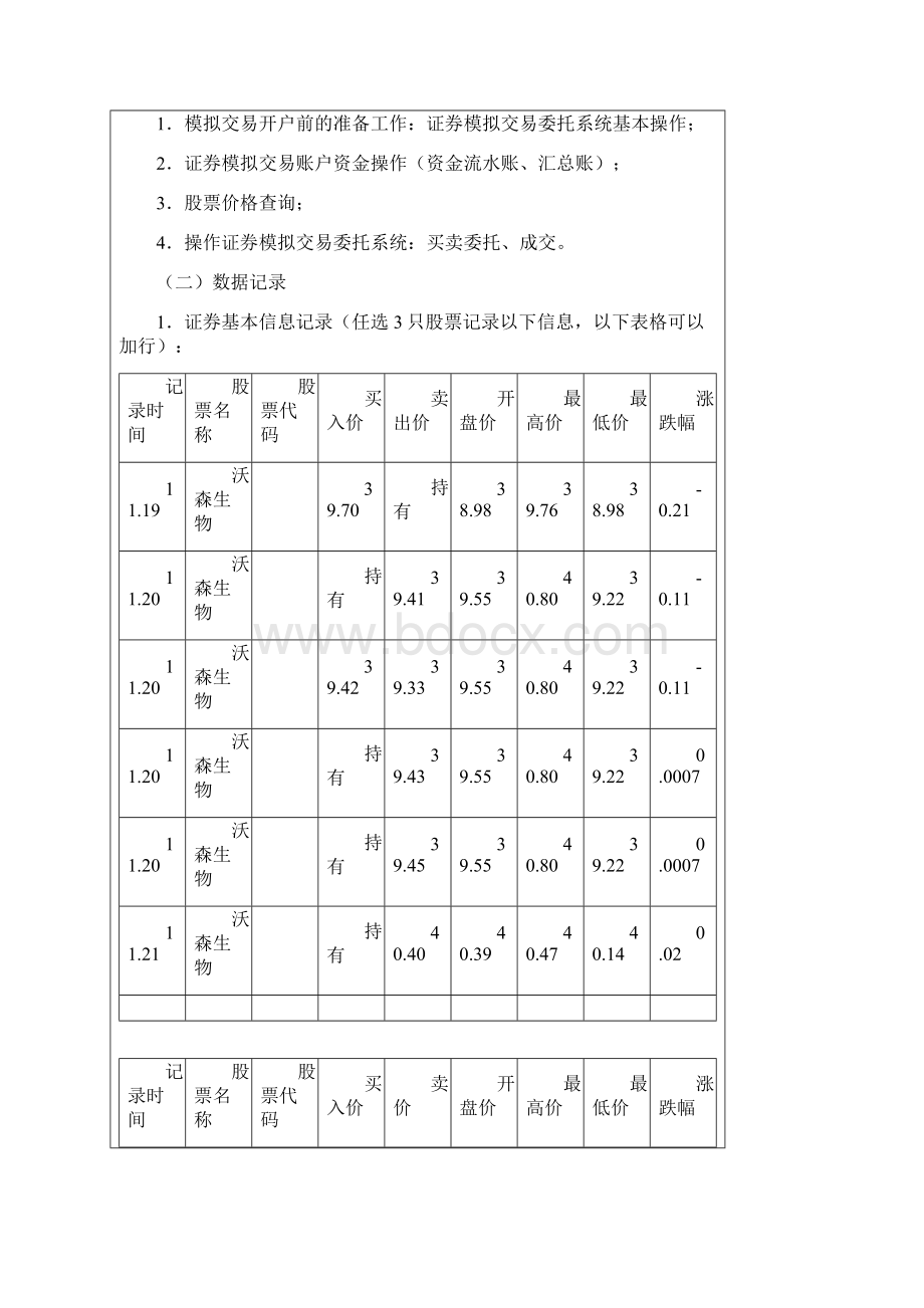 《证券投资学》实验报告书.docx_第3页